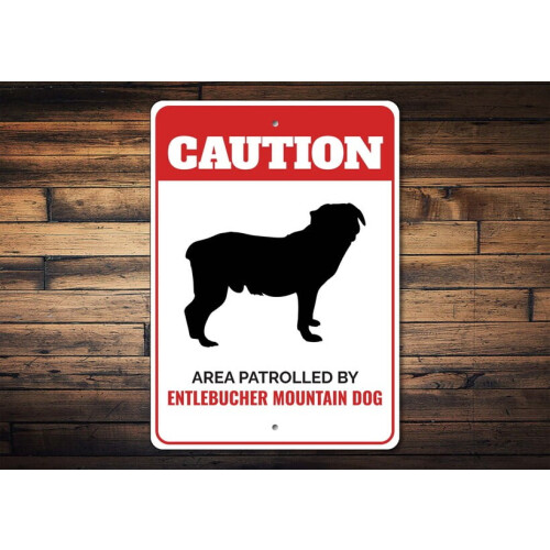 Placa de metal Entlebucher Mountain Dog 8 x 12 polegadas