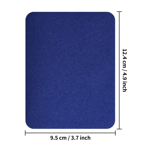 Denim Patch Rectangle Iron-On 12 Pieces 2