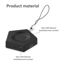 Eleanos draadloze oplader met magnetisch dock en multi-USB-adapter, compatibel met Samsung Galaxy Watch/Watch/Galaxy Watch4/Watch3/Active2.