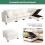 LUCKHAO L-style upholstered modular sectional sofa with 7
