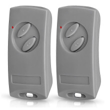 Confezione da 2 telecomandi per apriporta da garage EcoStar RSE2-433, RSC2-433, RSZ1-433, trasmettitore portatile 433MHz