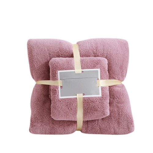 Travel Towel Set Microfiber Quick-Dry 2-Piece Red