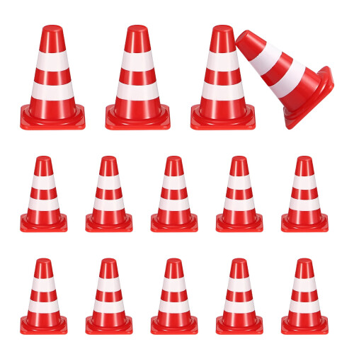 Mini Plastic Traffic Cones for Kids 50 pcs 1