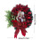 Red Christmas Wreath with Lights and Bow 2024 4