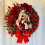 Red Christmas Wreath with Lights and Bow 2024 8