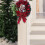 Red Christmas Wreath with Lights and Bow 2024 5