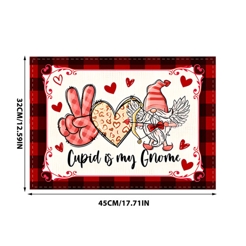 XUNRYAN romantic non-slip insulated placemats 4-pack 2