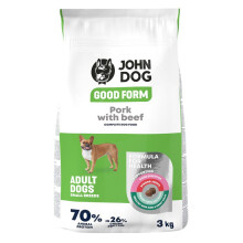 JOHN DOG Good Form Small breeds Pork with beef - dry dog food - 3kg