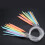 Tebru circular knitting needles plastic multicolor 12 pcs 6