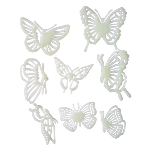 Butterfly Glow-in-the-Dark Wall Stickers 8 pcs 1
