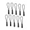 Nylon Zipper Pulls Reflective Black 10 pcs 1