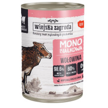 WIEJSKA ZAGRODA Monoprotein beef - wet cat food - 400g