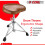 Drum Throne Saddle Stool Adjustable Height 5-Core Padded 6