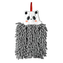 Bathroom Hand Towel Chenille Quick-Drying Grey
