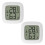 Mini Digital Hygrometer with LCD Display 2 pcs 1