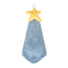 Hanging hand towels with loop absorbent blue