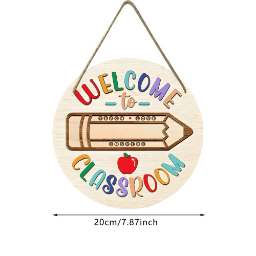 Personalized teacher door sign for classroom 1 piece 2