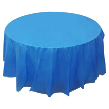Round Tablecloth Polyester Dark Blue 213cm