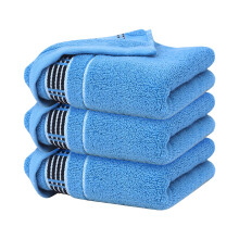 Cotton Washcloths Blue 13" x 29" 3-Pack