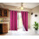 Hot Pink Blackout Thermal Curtain Panel with Silver 1