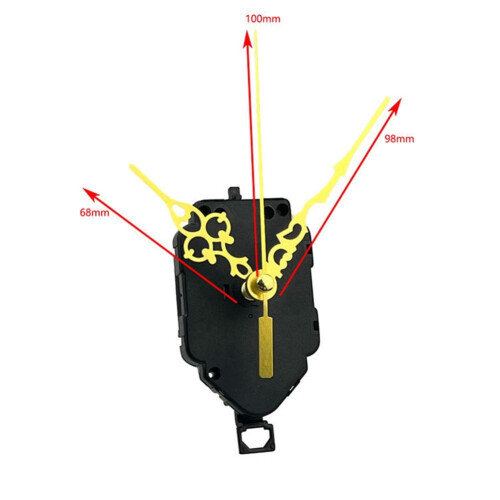 Quartz pendulum clock movement with chime and hanger kit, 2