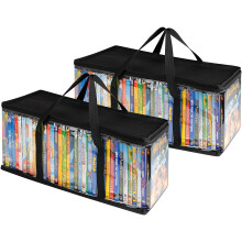 2 sacs de rangement pour DVD domestiques