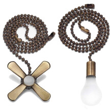 Fan Pull Chain Extender 12-inch Frosted Glass Bulb