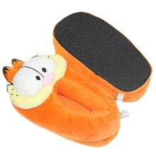 Pantofole in peluche di Garfield, calde per l'inverno, con tacco, in cotone, per coppie.