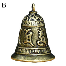 Colgante de campana artesanal de latón estilo Feng Shui