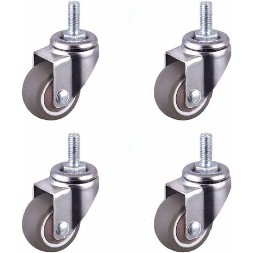 Βαρέως τύπου περιστρεφόμενο καουτσούκ 25mm M6x15mm στέλεχος 4 τεμαχίων