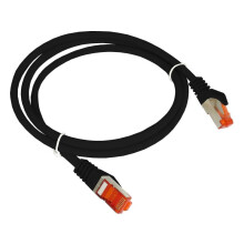 Alantec KKS6CZA0.5 Patch-cord F/UTP cat.6 PVC 0.5m black