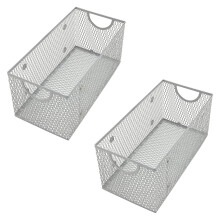 Wire Mesh Storage Basket Organizer 2 Pack