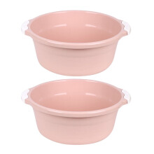 PeggyDoll plasthandfat för fotbad, stort badrumshandfat, rosa, 2-pack