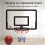 Transparent Hanging Door Basketball Backboard with Net 6
