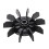 Lylong gereedschapskit luchtcompressor ventilatorblad directe motor 14 mm as 135 mm buitendiameter 1