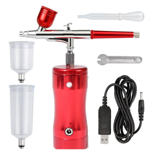 Airbrush Kit Cordless Mini Compressor for Makeup and Cake