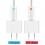Prettyui CR425 oplaadbare batterijset met USB-oplader 5