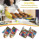 Super Mario Bros. oven mitts and pot holders 4-piece set 6
