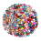Glass loose beads multicolor 200 pieces 1