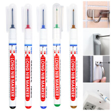 Pink Carpenter Marker Pen Long Head Waterproof 2Pcs