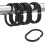 Shower Curtain Rings Plastic C-Shaped 24 pcs 1