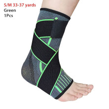 Green S/M 3D Weave Elastic Ankle Brace 1 Pc