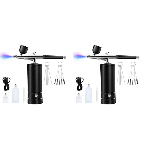 Airbrush Kit Rechargeable Cordless Compressor 2 pcs