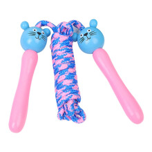 Jump Rope for Kids Wooden Handle Cotton Braided