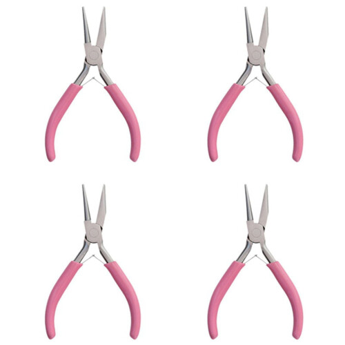 Round Concave Plier for Jewelry Making 4-Pack