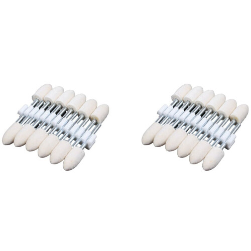 Polishing Buffing Tool Conical Felt 24 pcs 8.5mm 3mm Shank