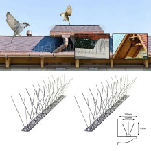 Bird and Squirrel Deterrent Spikes Stainless Steel Base 10