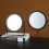 Gold Desktop Vanity Mirror Round Portable 1pc 7