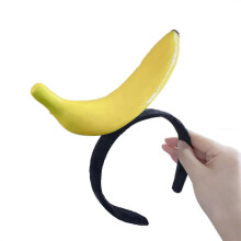 Funny Banana Headband Stuffed Orange Hair Hoop Cartoon Vegetable Hairband