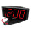 Sharp LED Alarm Clock Compatible Swivel Base Black Red 6